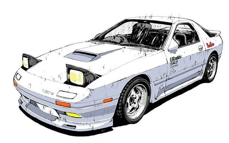 Initial D RX7 - Everything You Need To Know - Image ryosuke takahashi white rx7 fc