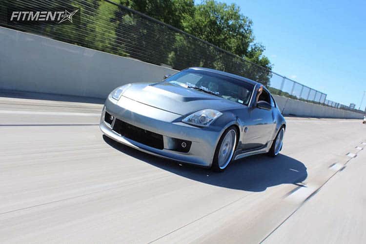 Ultimate 350z Front Bumper Guide - Image grey 2006 350z nissan coilovers volk sf winning silver nearly flush