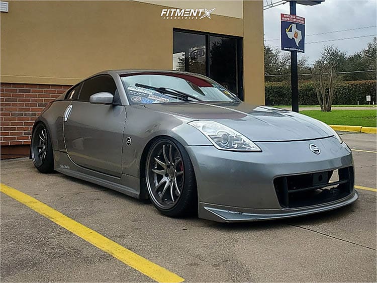 Ultimate 350z Front Bumper Guide - Image grey 2006 350z nissan touring bc racing coilovers aodhan ds02 hyperblack