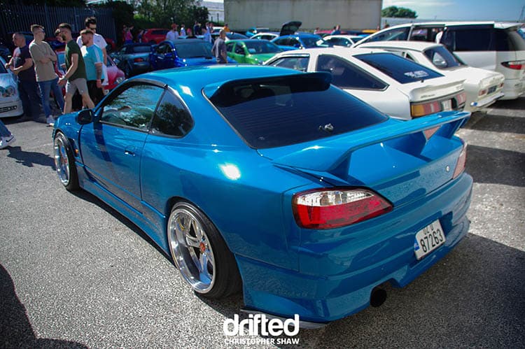 LetstanceUK - Coffee Club #2 - Image blue nissan silvia s15 deep dish aero wing stance letstance uk