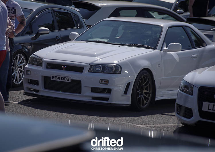 LetstanceUK - Coffee Club #2 - Image white nissan skyline r34 gtr work kiwami stance letstance uk