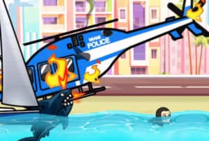 angry shark miami