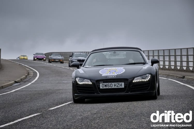 Banzai Rally: North Coast 500 - Image audi r8 leads car convoy