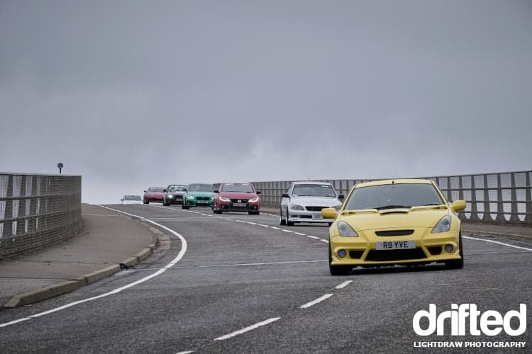 Banzai Rally: North Coast 500 - Image toyota celica leads car convoy
