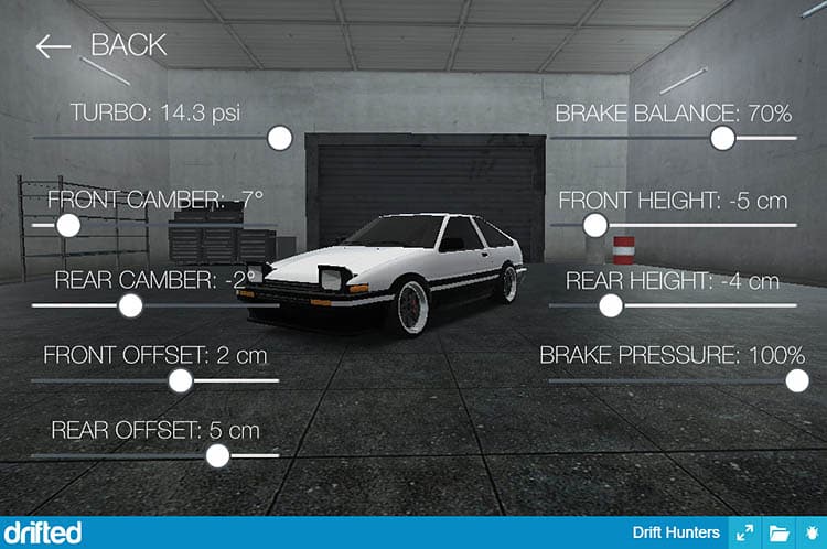 How To Drift In Drift Hunters - Everything You Need To Know - Image tuning main menu