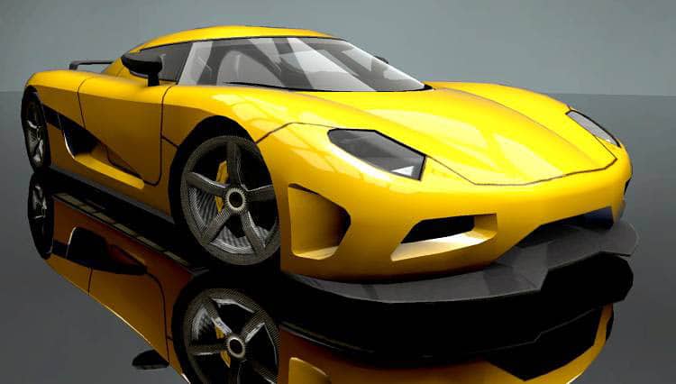 Ultimate Madalin Stunt Cars 3 Car List - Image car 11 yellow koenigsegg