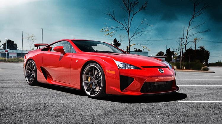The 17 Best Japanese Sports Cars Of All Time - Image red lexus lfa