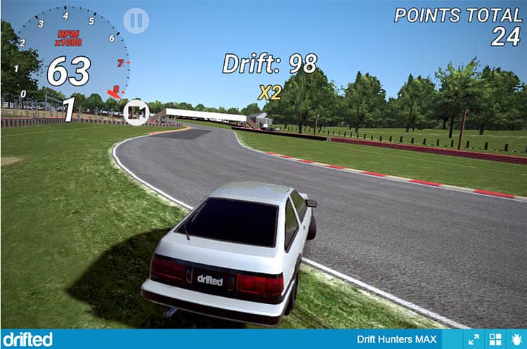 Earn Money Fast In Drift Hunters MAX - Image toyota ae86 grass