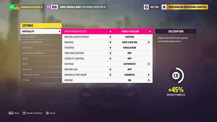 11 Best Drift Cars In Forza Horizon 5 - Image driver assists