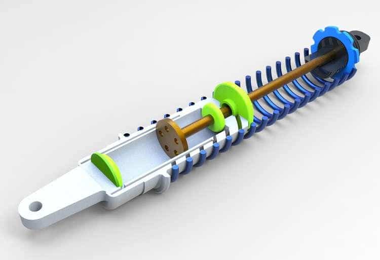 What Are Coilovers? The Ultimate Guide - Image coilover strut internal 3d render what are coilovers