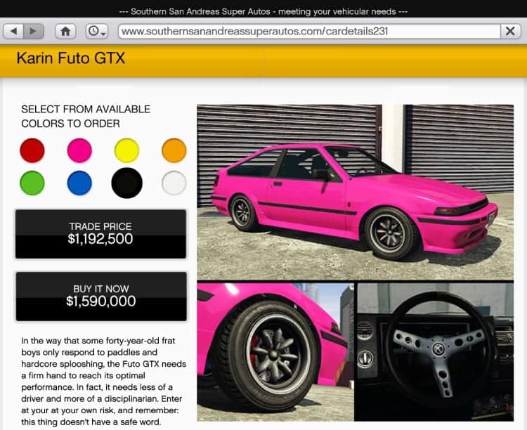 The Ultimate JDM Cars In GTA 5 - Image karin futo gtx market jdm cars in gta 5