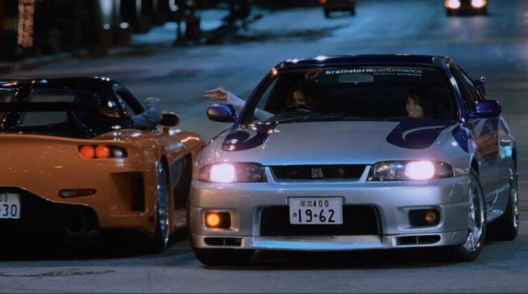 The Cars In The Fast And The Furious: Tokyo Drift - Image silver blue nissan skyline r33 gtr han phone number exchange tokyo drift cars