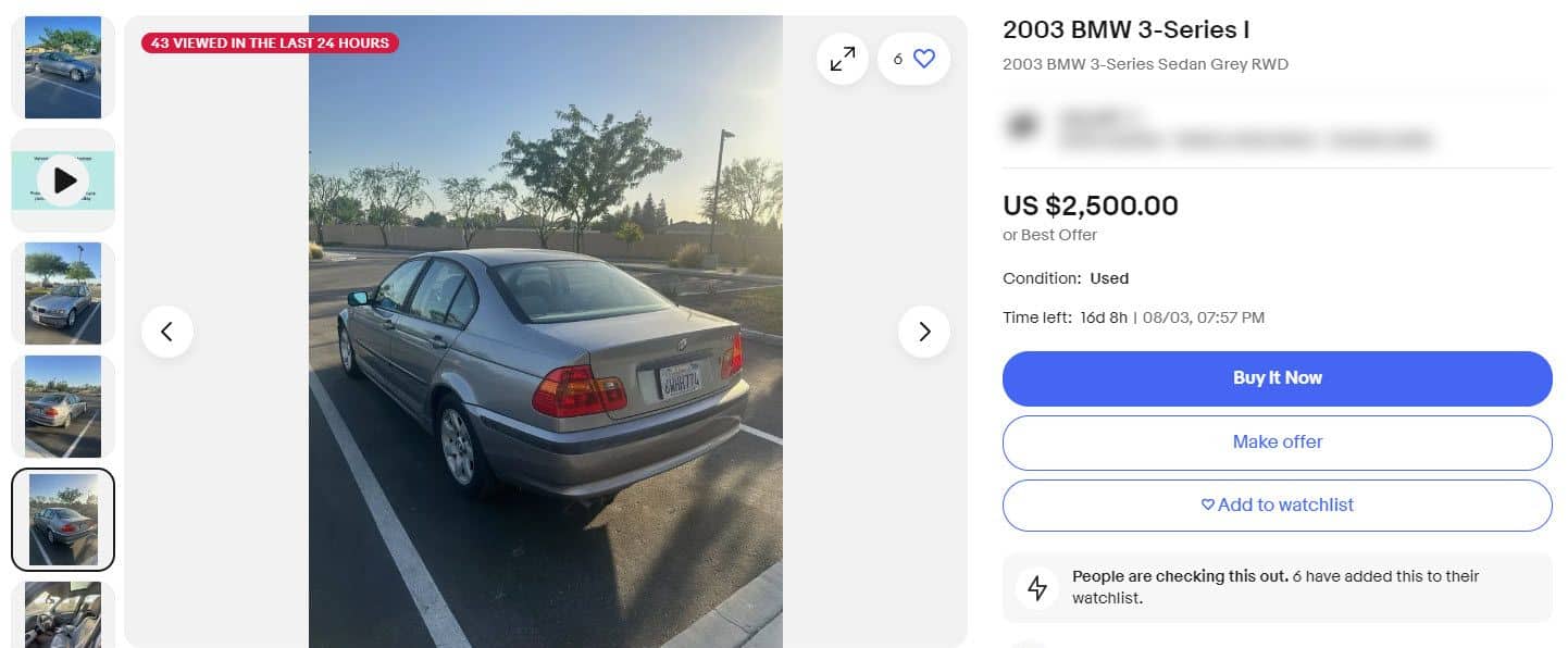 5 Drift Cars That Are Cheaper Than This Sim Racing Wheel - Image 2003 bmw 3 series 325i