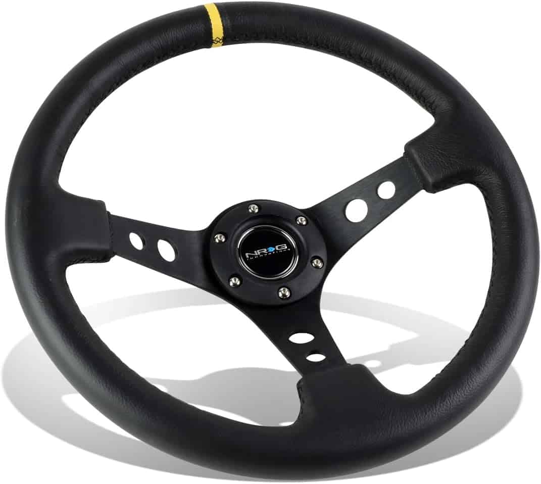5 Drift Cars That Are Cheaper Than This Sim Racing Wheel - Image nrg leather steering wheel