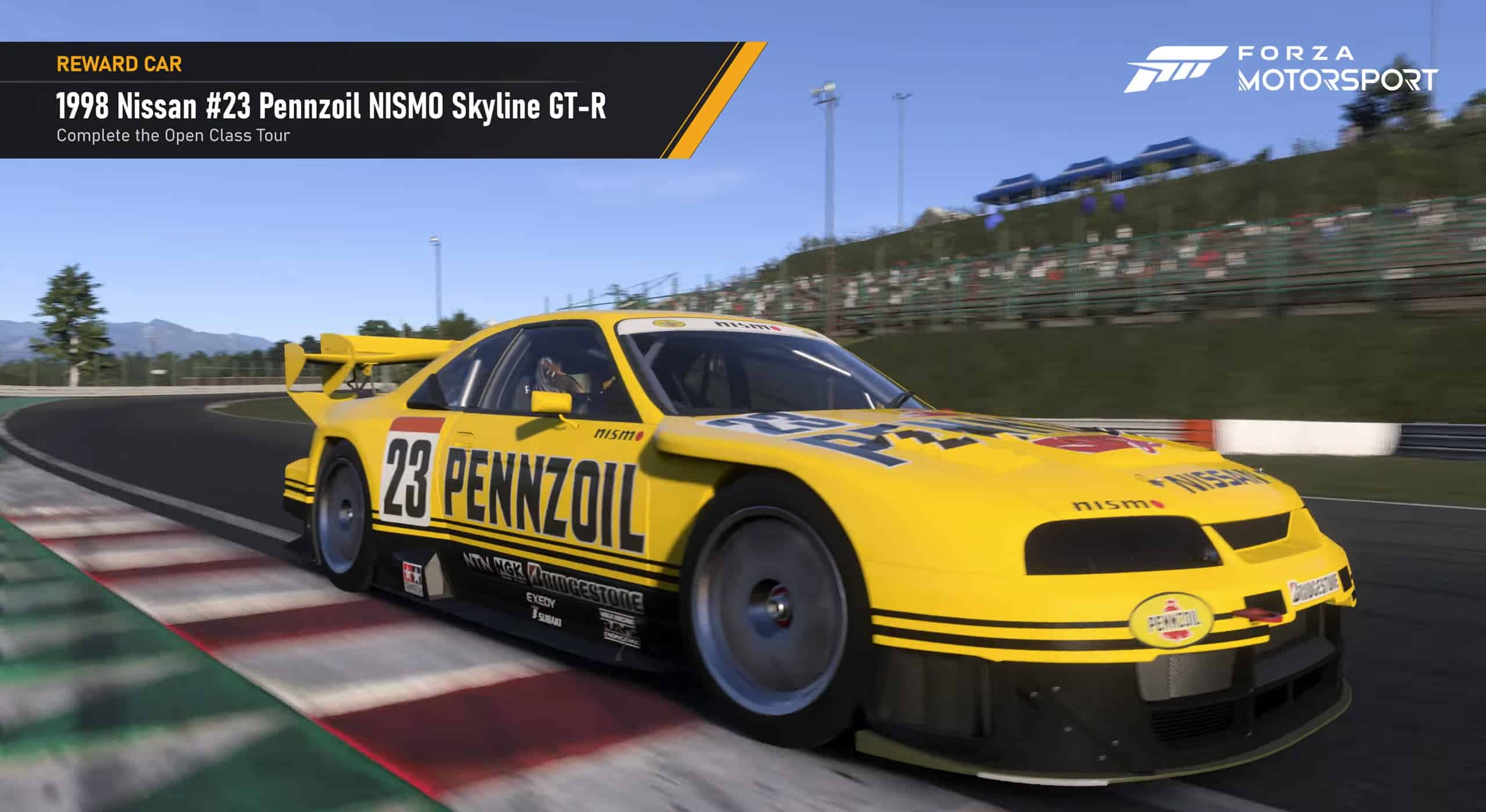Road Atlanta Returns For Forza Motorsport Update 11 - Image 1998 nissan 23 pennzoil nismo skyline r33 gtr forza motorsport update 11
