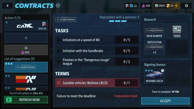 contracts game mode carx drift racing 3 release date