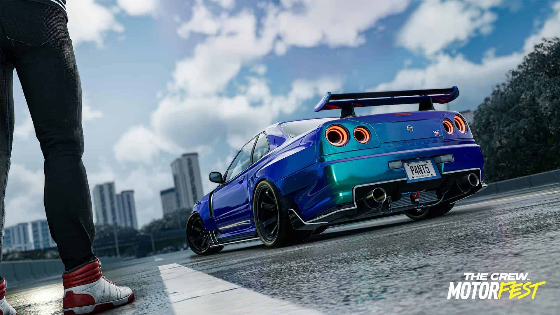 nissan skyline r34 gtr drift car the crew motorfest and 2 get offline modes huge discount