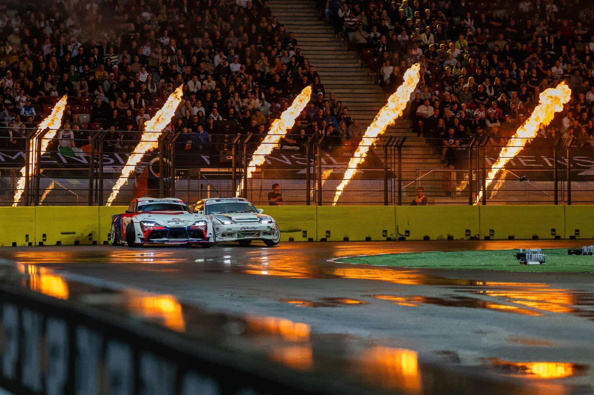 toyota-gr-a90-supra-nissan-s13-180sx-battle-mckeever-dominates-as-heinonen-clinches-2024-drift-masters-title toyota gr a90 supra nissan s13 180sx battle mckeever dominates as heinonen clinches 2024 drift masters title
