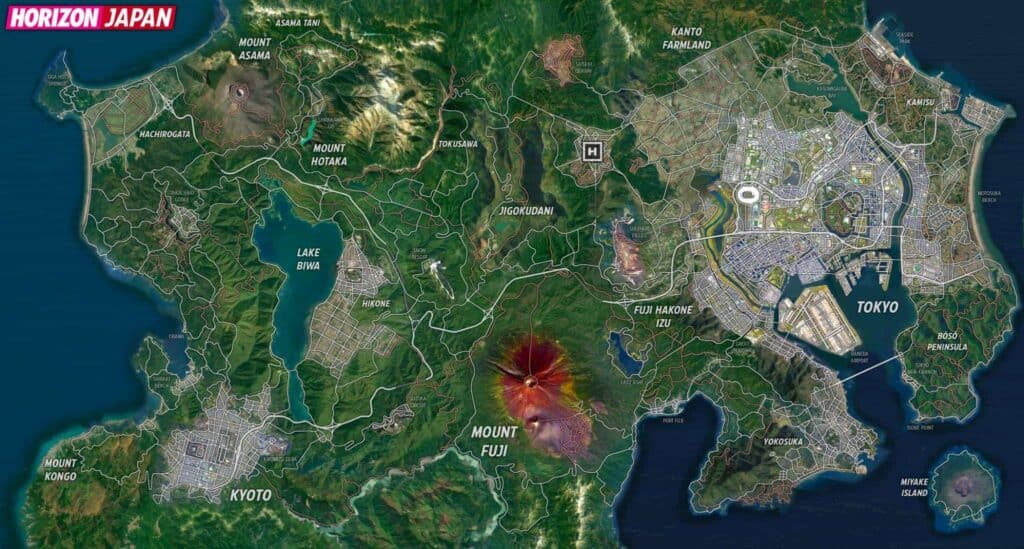 New Leak Says Forza Horizon 6 Reveal Just Weeks Away, And Fans Will Love The Location - Image forza horizon 6 japan map
