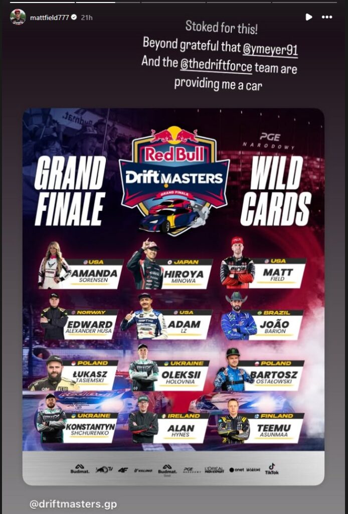 Drift Masters Announces Insane Wildcard Driver List For Upcoming Stadium Finale - Image Drift Masters Announces Insane Wildcard Driver List For Upcoming Stadium Finale - Image 6
